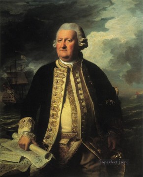 John Singleton Copley Painting - Clark Gayton Admiral of the White colonial New England Portraiture John Singleton Copley